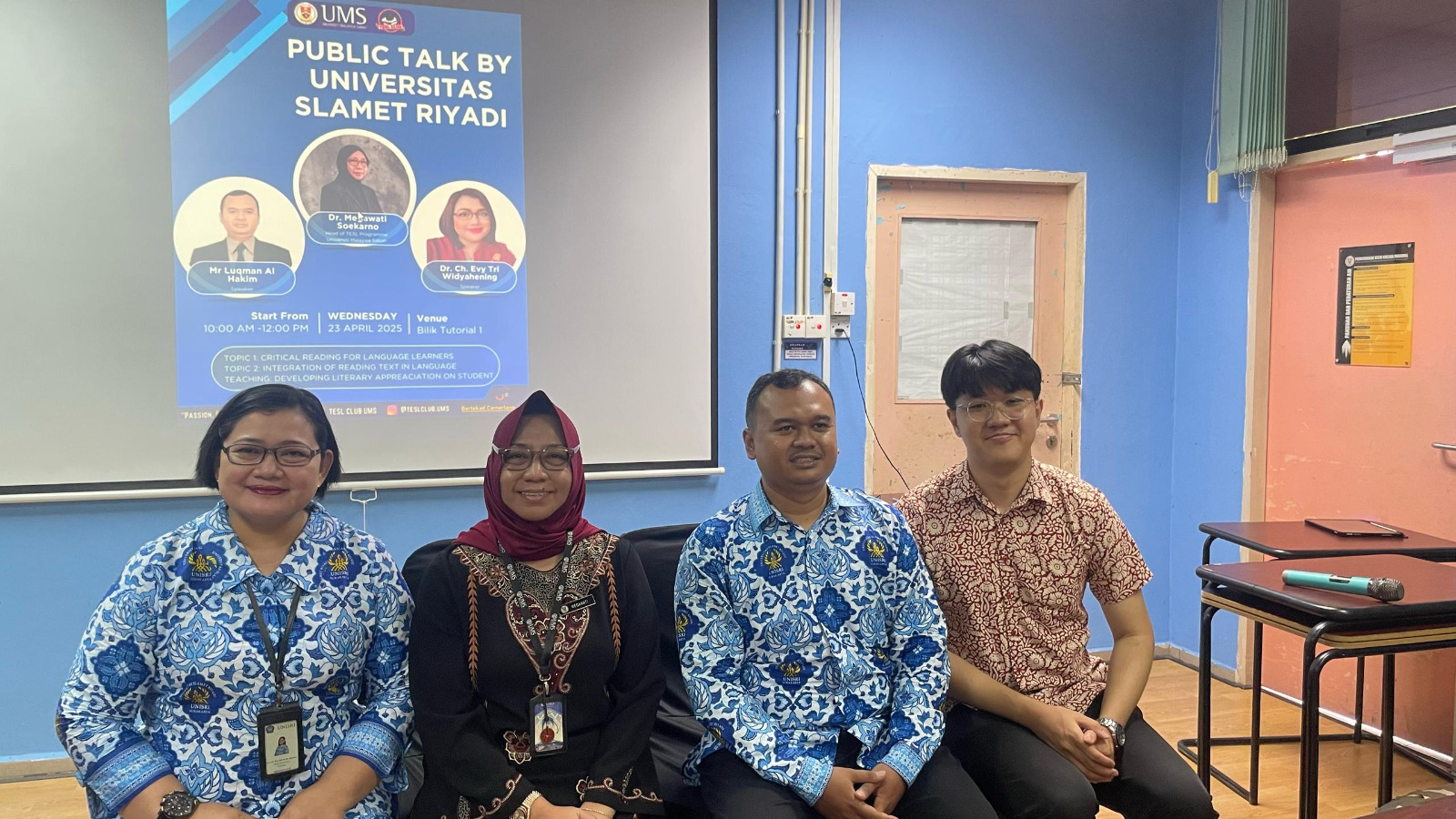 Lecturer Exchange Dosen Bahasa Inggris FKIP UNISRI ke Universiti Malaysia Sabah